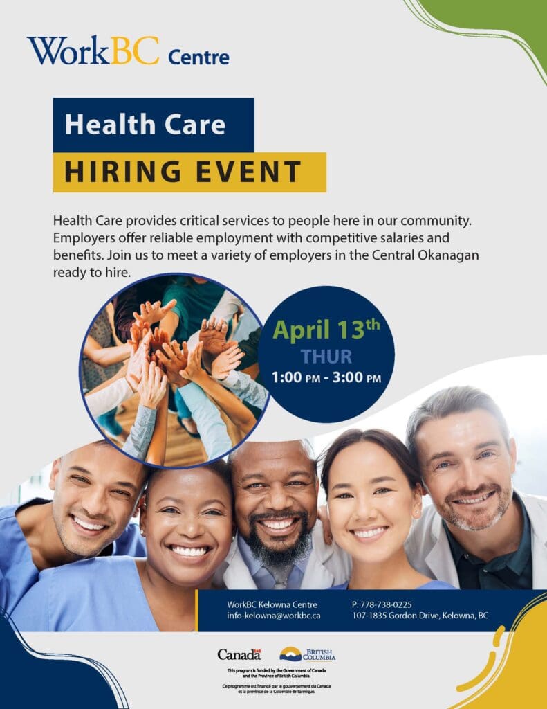 WorkBC - Health Care Hiring Event - Central Okanagan Economic ...